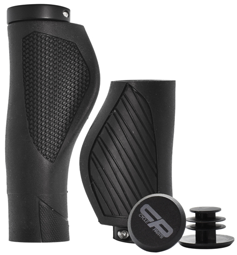 Griff CP Ergo Pro 120/80mm 1f. Klemmung sw, Handballenunterstützung