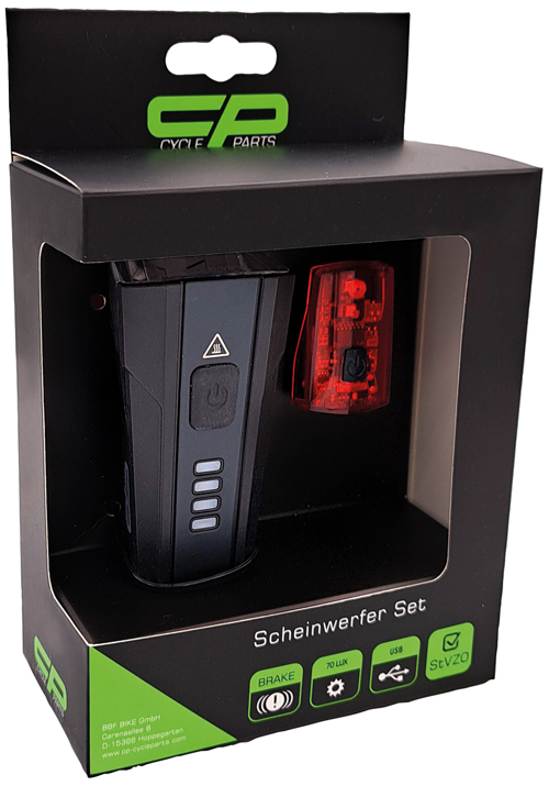 Scheinwerfer Set Batterie CP CP70+RL Stoplight sw