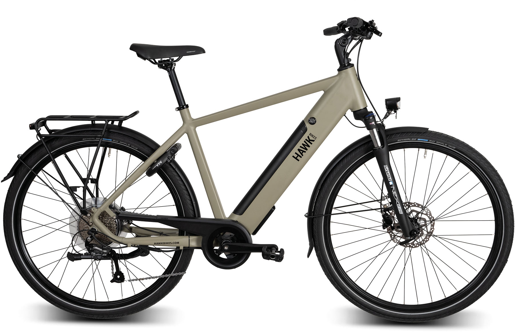 !E-Bike H 28 H2/HAWK-E-Trekking Gent/Al/Di/Av-9G/53gelb Bafang HR, 522Wh Integr.