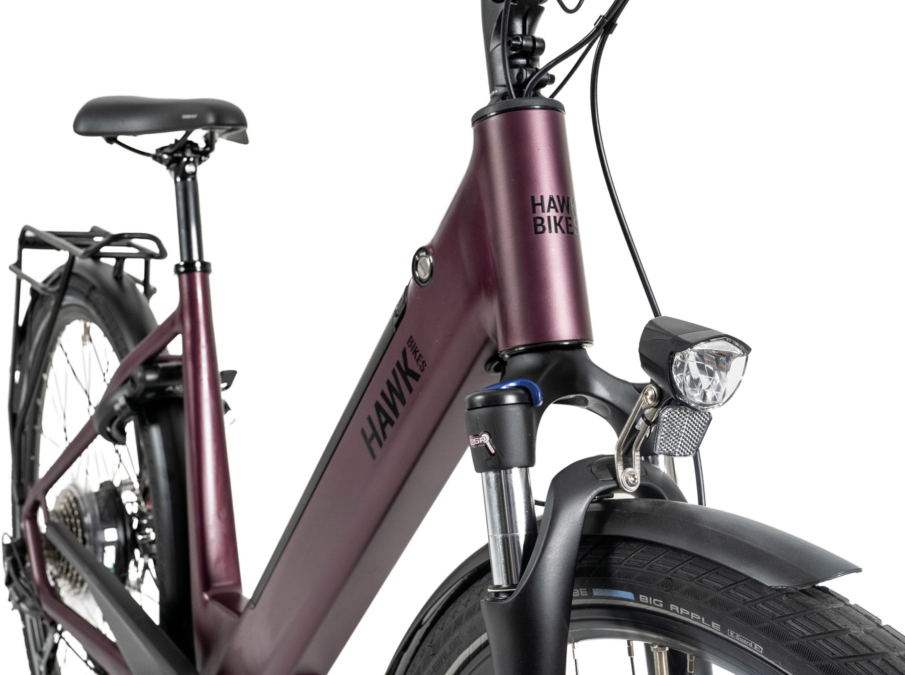 !E-Bike D 28 H2/HAWK-E-Trekking Lady/AlW/Di/Av-9G/50bordeaux Bafang HR, 522Wh Integr.